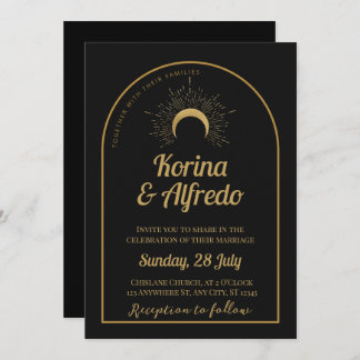Invitation de mariage de la Lune céleste