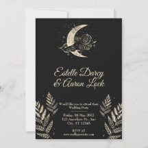 Invitation de mariage de la Lune céleste