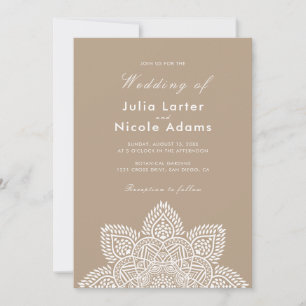 Invitation de mariage de luxe métallique géométriq