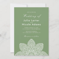 Invitation de mariage de luxe métallique géométriq