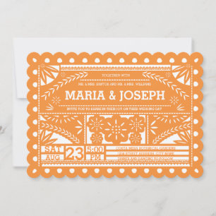 Invitation de mariage de Picado Papel Picado - Ora