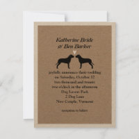 Invitation de mariage de Pit Bulls