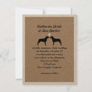 Invitation de mariage de Pit Bulls