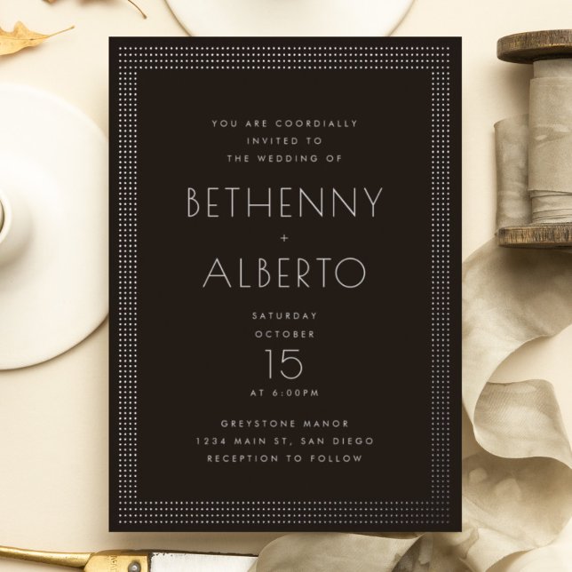 Invitation de Mariage de Punk Rock Deco (Créateur téléchargé)