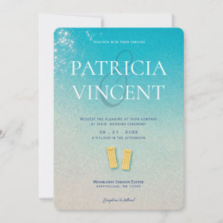 Invitation de mariage d'été