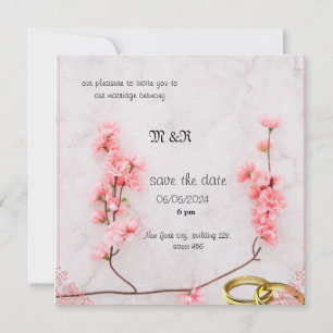 invitation de mariage d'hiver 