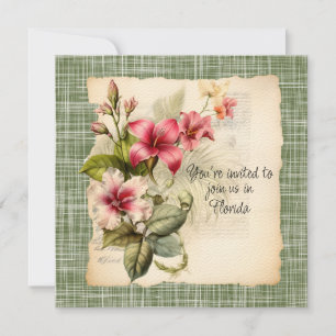 Invitation De Mariage D'Hiver En Floride