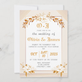 Invitation de mariage élégante