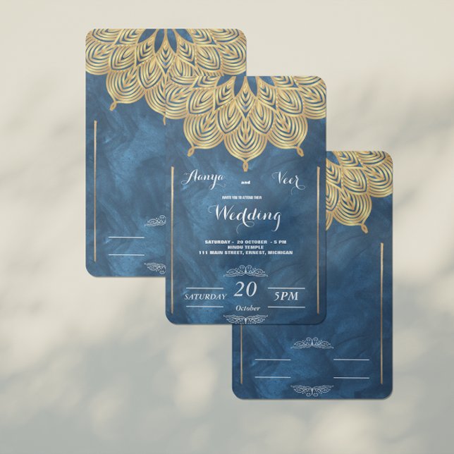 Invitation de mariage élégante au Mehndi (Créateur téléchargé)