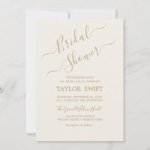 Invitation de mariage élégante avec calligraphie d