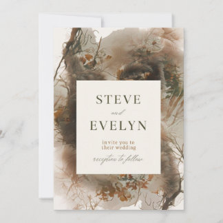 Invitation De Mariage Élégante Avec Des teintes Do