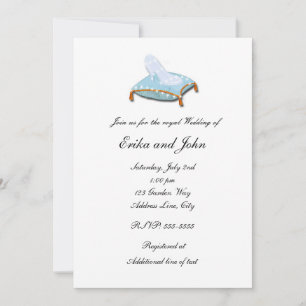 Invitation de mariage élégante et livre de contes 