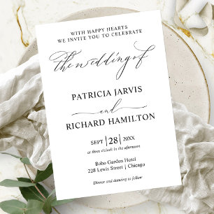 Invitation de mariage élégante moderne