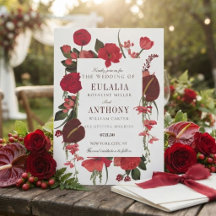 Invitation de mariage élégante romantique