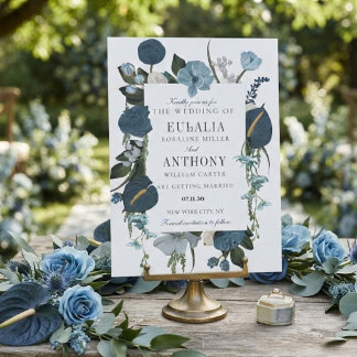 Invitation de mariage élégante romantique