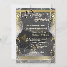 Invitation de mariage en acrylique