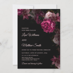 Invitation de mariage en acrylique transparente à
