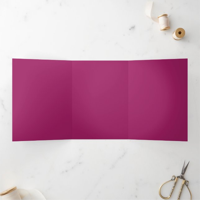 Invitation de mariage en bloc couleur gras - Magen (Intérieur)