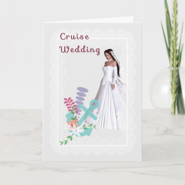 Invitation de mariage en croisière (Devant)
