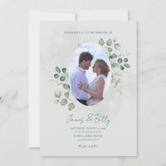 Invitation de mariage florale aquarelle