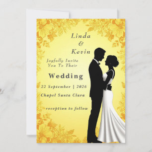 ✨ Invitation de mariage florale pour une cérémonie