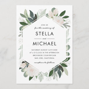 Invitation de mariage Garden Blush