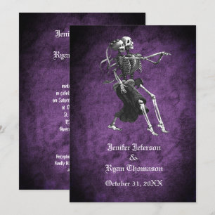 Invitation de mariage gothique Halloween