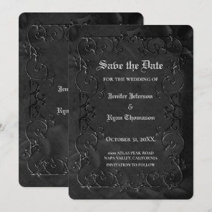 Invitation de mariage gothique Halloween à sauvega