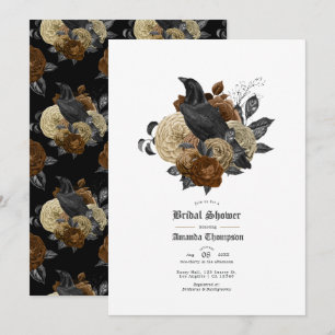 Invitation de mariage gothique Vintage Glam Amber 