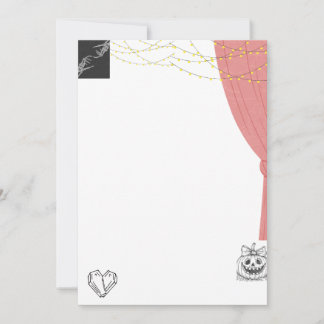 Invitation de mariage Halloween