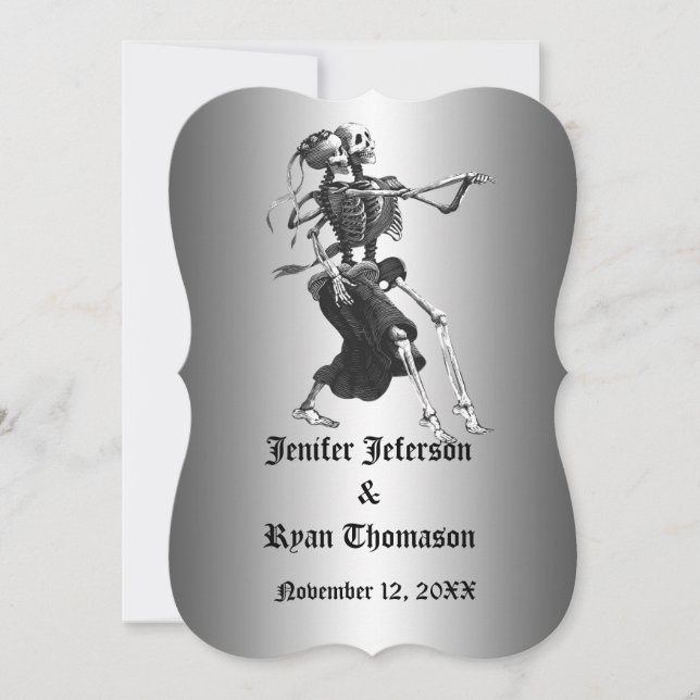 Invitation de mariage Halloween (Devant)
