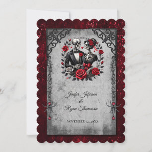 Invitation de mariage Halloween