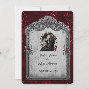 Invitation de mariage Halloween