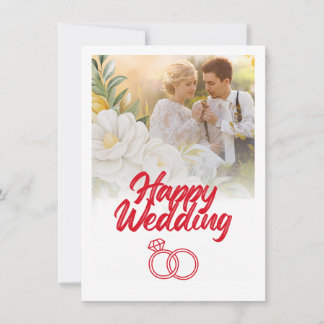 Invitation de mariage heureux