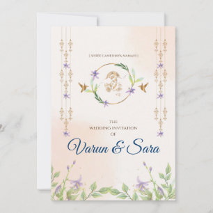 Invitation de mariage hindou & invitations indienn