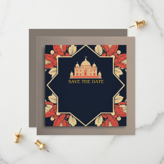 Invitation de mariage indien pour sauver la date