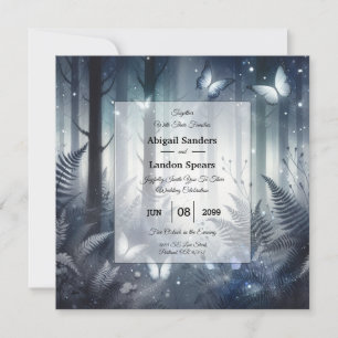 Invitation de mariage Magie de minuit et Ailes au 