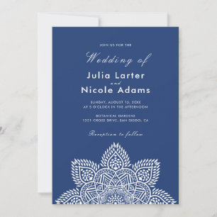 Invitation de mariage métallique géométrique scint