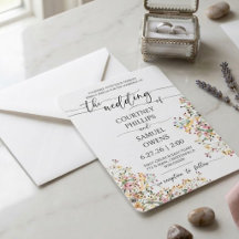 Invitation de mariage minimal élégant