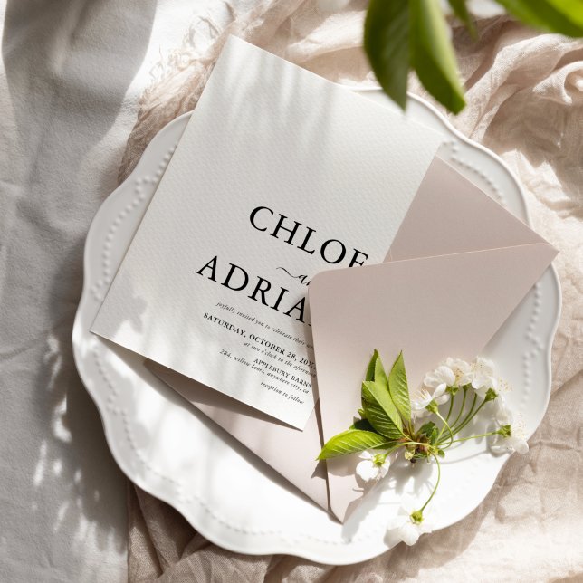 Invitation de mariage minimal simple (Créateur téléchargé)