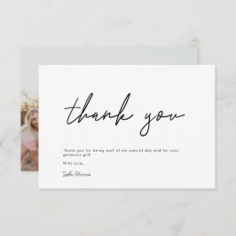 Invitation de mariage minimaliste manuscrite noire