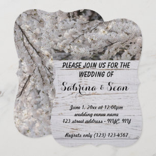 Invitation de mariage mixte demi-et demi-conceptio