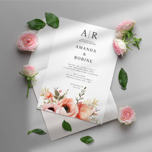 Invitation de mariage moderne et élégant