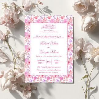 Invitation de mariage Nikkah islamique musulmane f