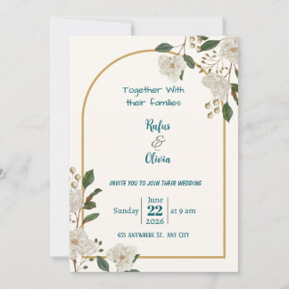 Invitation de mariage numérique personnalisée – Mo
