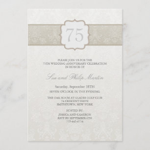 Invitation de mariage ou d'anniversaire de mariage
