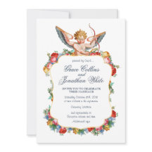 invitation de mariage personnalisé Cupidon