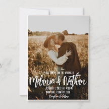 Invitation de mariage personnalisée