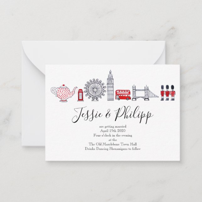 Invitation de mariage personnalisée (Devant)