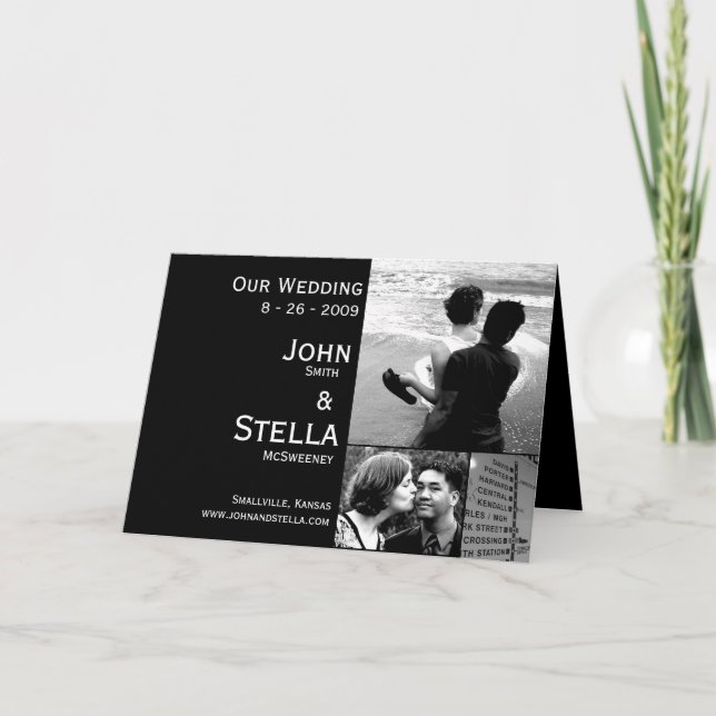 Invitation de mariage personnalisée (Devant)